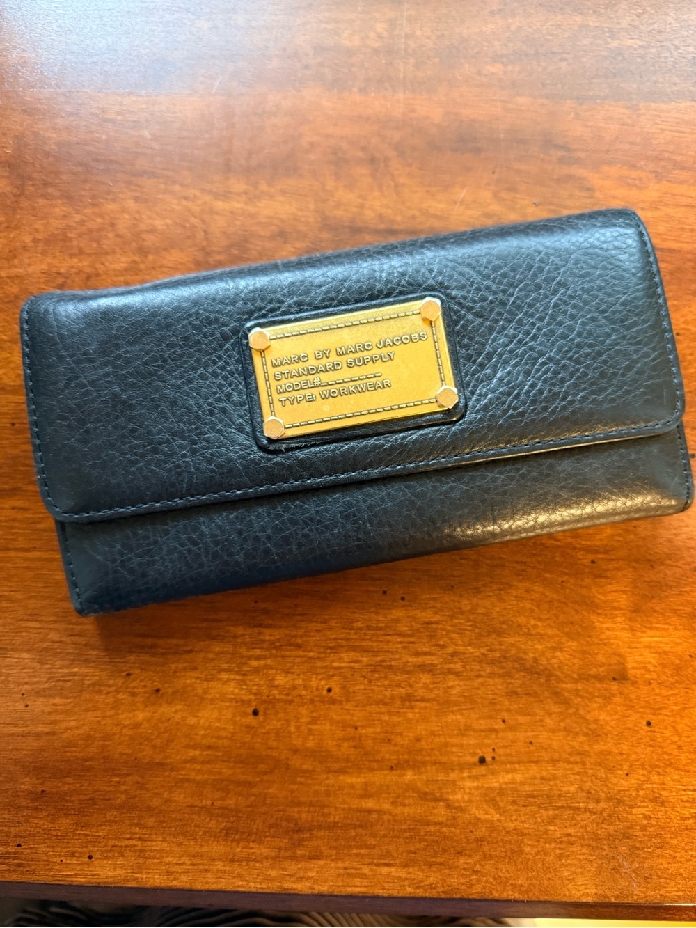 Marc by Marc Jacobs Black Leather Continental Wallet